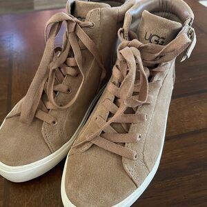 UGG Women's Brown Suede Sneakers